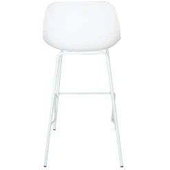 ALTEREGO Tabouret de bar 'GRANO' blanc intérieur et extérieur Sale