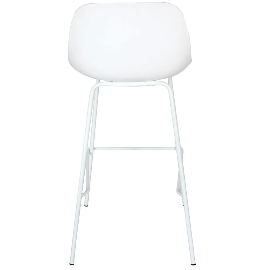 ALTEREGO Tabouret de bar 'GRANO' blanc intérieur et extérieur Sale