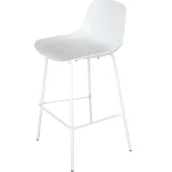 ALTEREGO Tabouret de bar 'GRANO' blanc intérieur et extérieur Sale