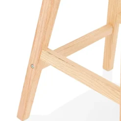 ALTEREGO Tabouret de bar scandinave 'TERESA' en tissu noir Outlet