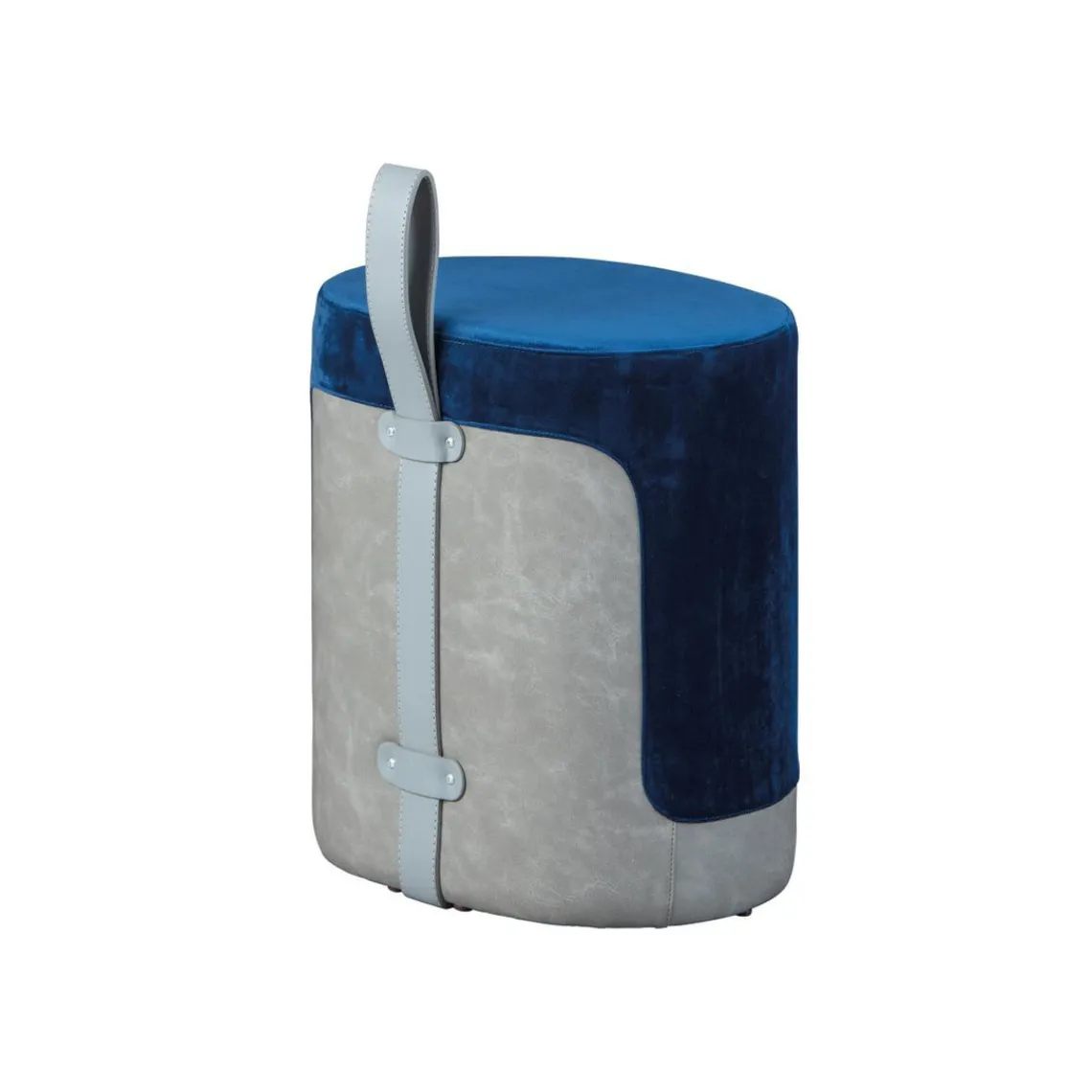 3S. x Home Tabouret en Velours AUSIE bleu Clearance