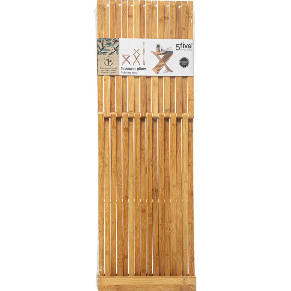 3S. x Home Tabouret pliant d'appoint bambou Sale