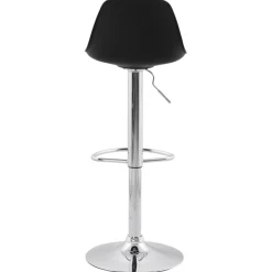 ALTEREGO Tabouret réglable 'PRINCES' noir avec haut dossier confortable Discount