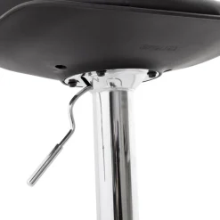ALTEREGO Tabouret réglable 'PRINCES' noir avec haut dossier confortable Discount