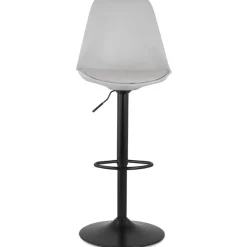 ALTEREGO Tabouret réglable 'TUTO' gris et pied noir Outlet