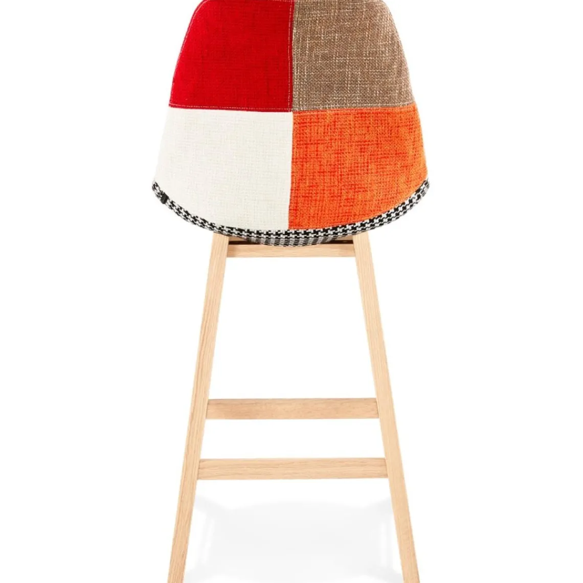 ALTEREGO Tabouret snack mi-hauteur 'CUPIDON MINI' style patchwork Clearance