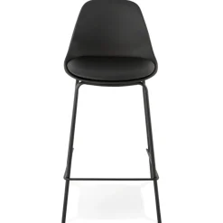ALTEREGO Tabouret snack mi-hauteur 'COOKIE MINI' noir style industriel New
