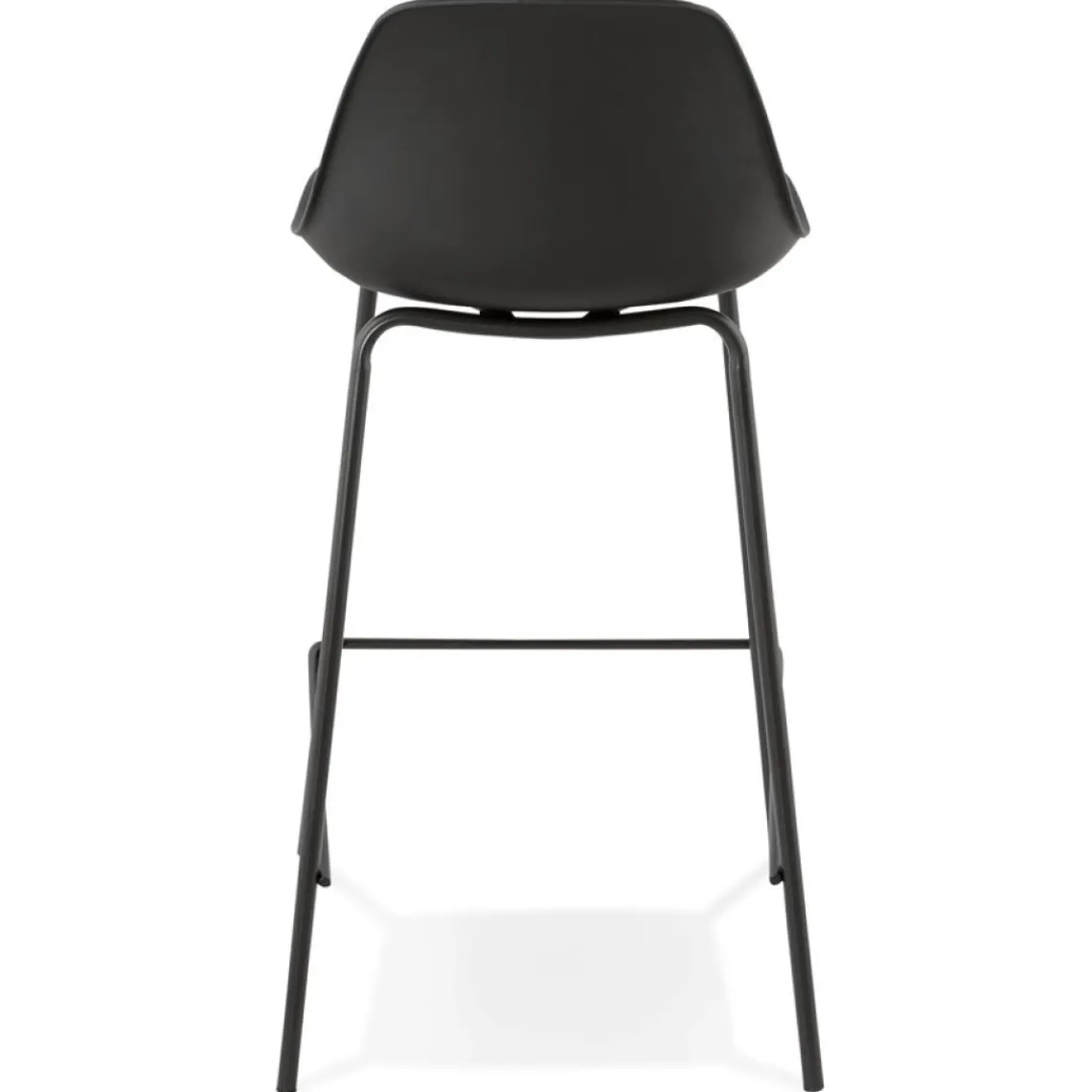 ALTEREGO Tabouret snack mi-hauteur 'COOKIE MINI' noir style industriel New