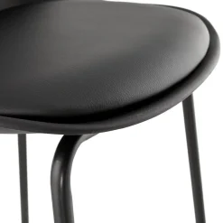 ALTEREGO Tabouret snack mi-hauteur 'COOKIE MINI' noir style industriel New