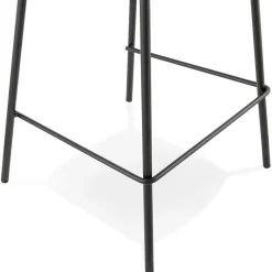 ALTEREGO Tabouret snack mi-hauteur 'COOKIE MINI' noir style industriel New