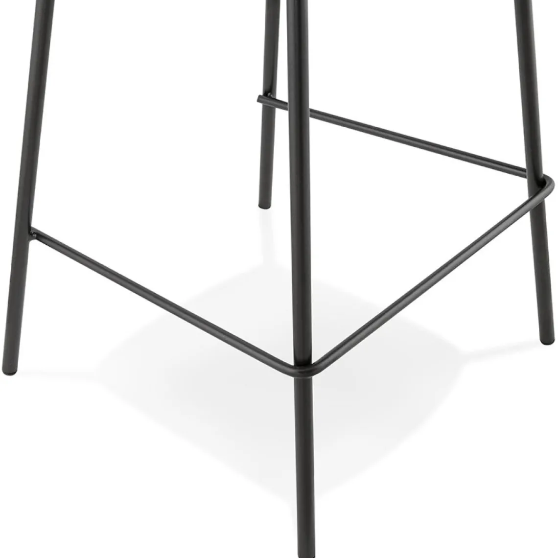 ALTEREGO Tabouret snack mi-hauteur 'COOKIE MINI' noir style industriel New