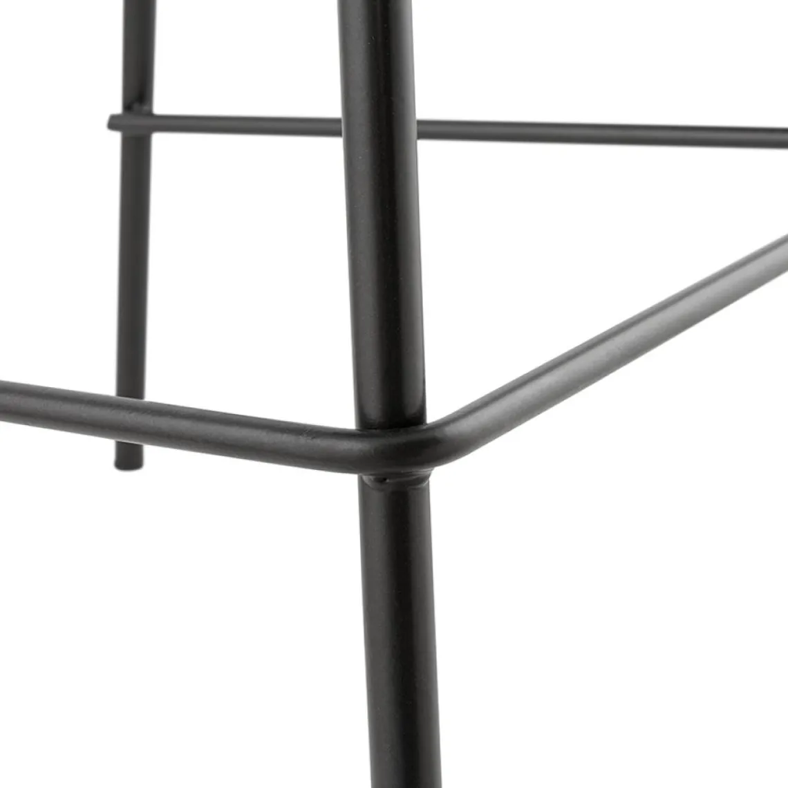 ALTEREGO Tabouret snack mi-hauteur 'COOKIE MINI' noir style industriel New