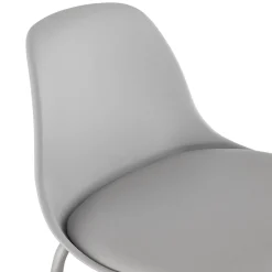 ALTEREGO Tabouret snack mi-hauteur 'COOKIE MINI' gris style industriel Discount