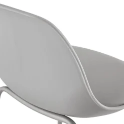 ALTEREGO Tabouret snack mi-hauteur 'COOKIE MINI' gris style industriel Discount