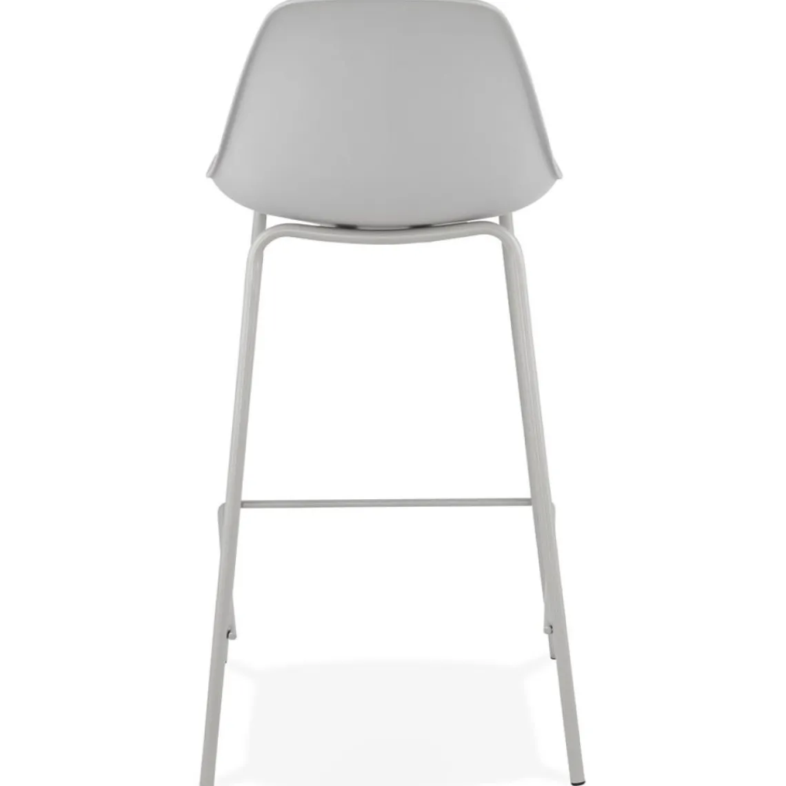 ALTEREGO Tabouret snack mi-hauteur 'COOKIE MINI' gris style industriel Discount