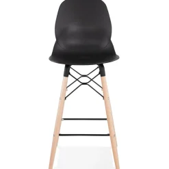 ALTEREGO Tabouret snack mi-hauteur 'COSMIK MINI' noir style scandinave Online