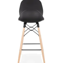 ALTEREGO Tabouret snack mi-hauteur 'COSMIK MINI' noir style scandinave Online