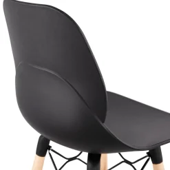 ALTEREGO Tabouret snack mi-hauteur 'COSMIK MINI' noir style scandinave Online