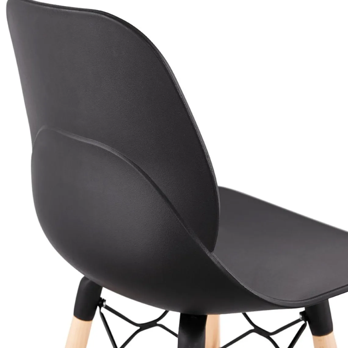 ALTEREGO Tabouret snack mi-hauteur 'COSMIK MINI' noir style scandinave Online