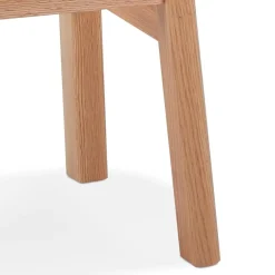 ALTEREGO Tabouret snack mi-hauteur 'DUMAS MINI' en bois finition naturelle