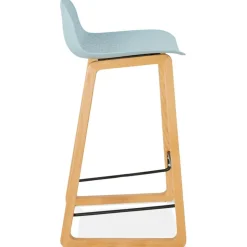 ALTEREGO Tabouret snack mi-hauteur 'MAKI MINI' bleu style scandinave Discount