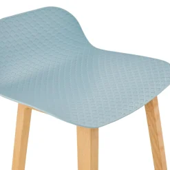 ALTEREGO Tabouret snack mi-hauteur 'MAKI MINI' bleu style scandinave Discount