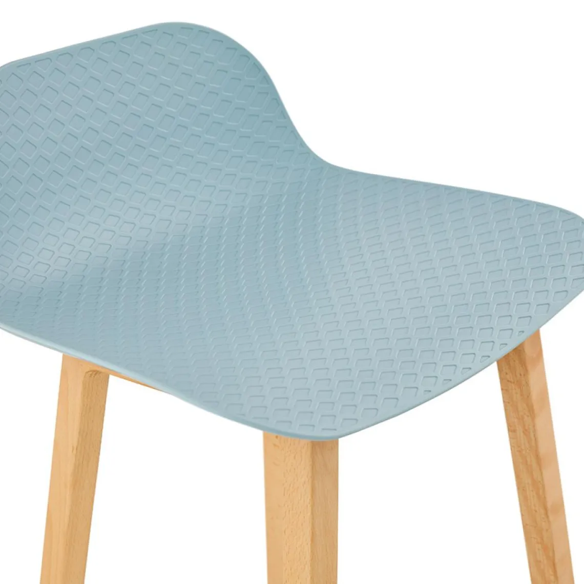 ALTEREGO Tabouret snack mi-hauteur 'MAKI MINI' bleu style scandinave Discount