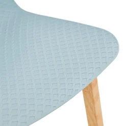 ALTEREGO Tabouret snack mi-hauteur 'MAKI MINI' bleu style scandinave Discount