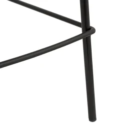 ALTEREGO Tabouret snack mi-hauteur 'CALVIN MINI' en microfibre brune Outlet