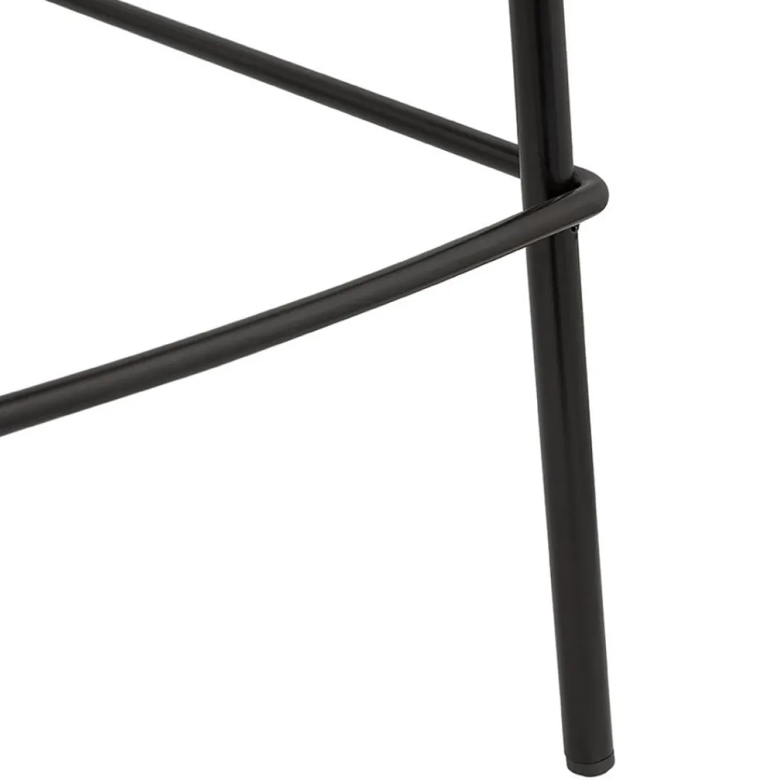 ALTEREGO Tabouret snack mi-hauteur 'CALVIN MINI' en microfibre brune Outlet