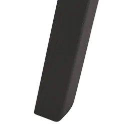 ALTEREGO Tabouret snack mi-hauteur 'MORISS MINI' en tissu pied de poule et pieds en bois noir