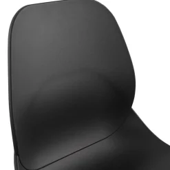 ALTEREGO Tabouret snack mi-hauteur 'BERLIN MINI' noir empilable moderne Best