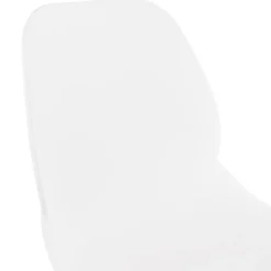 ALTEREGO Tabouret snack mi-hauteur 'BERLIN MINI' blanc empilable moderne Online