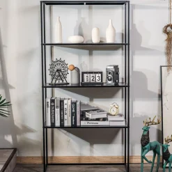 3S. x Home Étagère 4 niveaux en métal Style Industriel Noir New