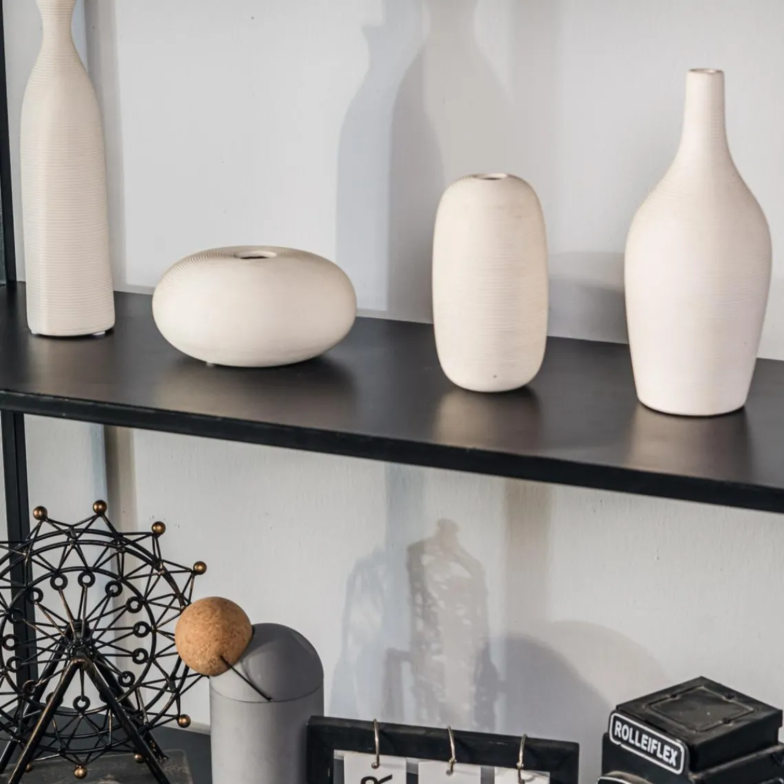 3S. x Home Étagère 4 niveaux en métal Style Industriel Noir New