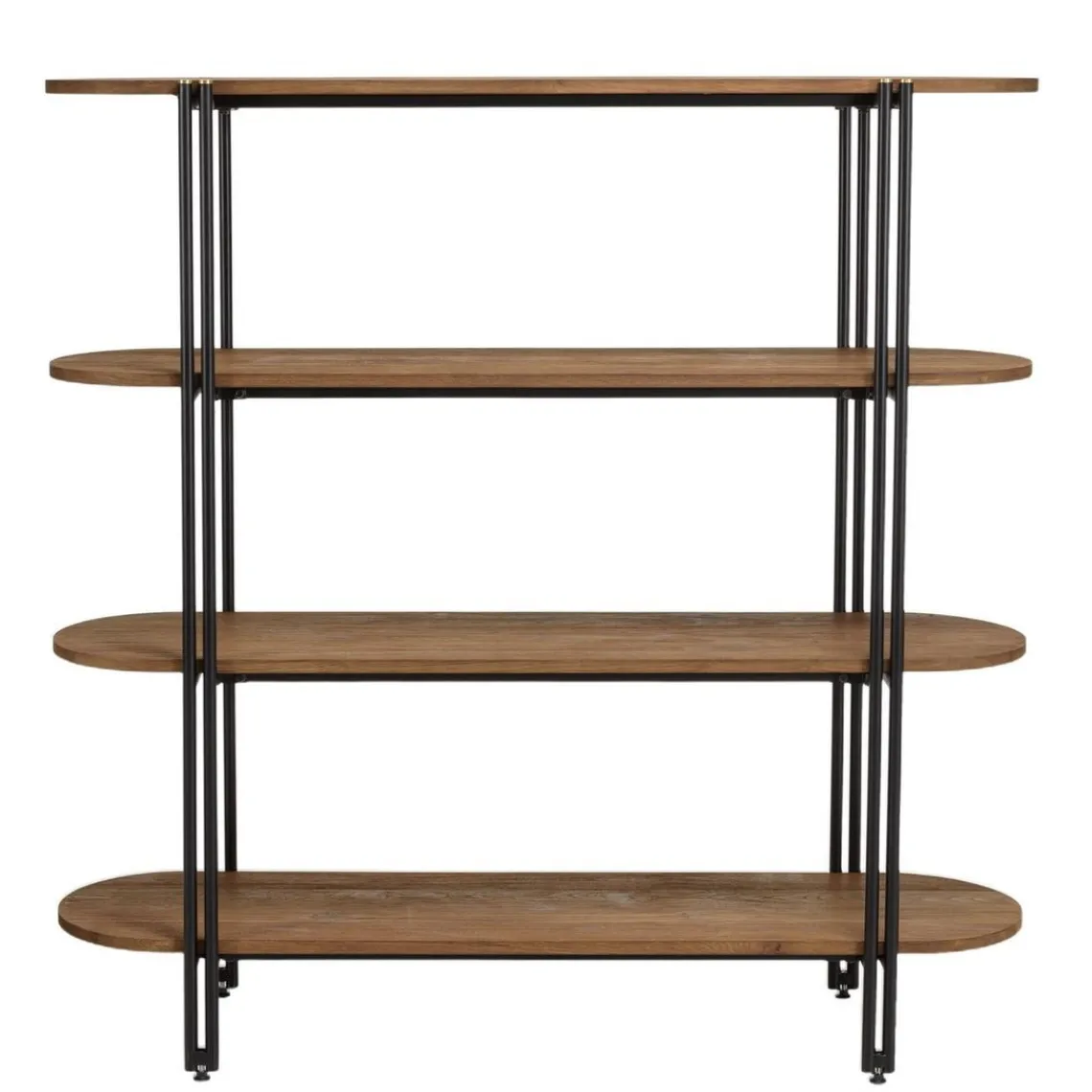 Macabane Étagère 4 niveaux open space en teck recyclé coins arrondis Online