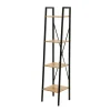 Calicosy Étagère colonne 4 niveaux en bois Beige Best