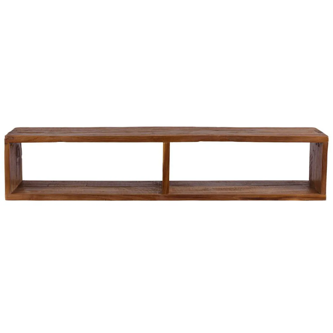 Macabane Étagère murale en teck recyclé 2 niche Outlet