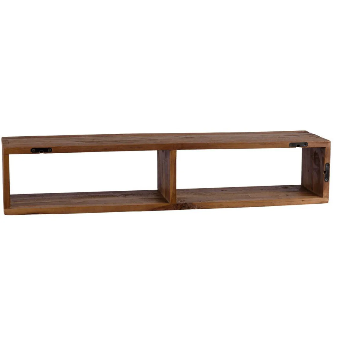 Macabane Étagère murale en teck recyclé 2 niche Outlet