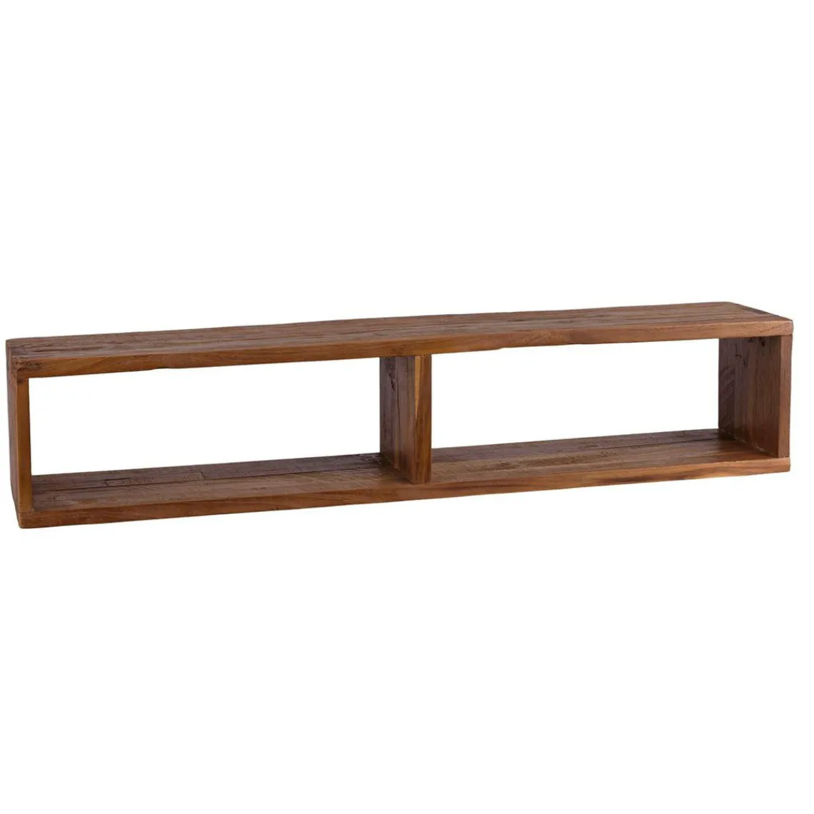Macabane Étagère murale en teck recyclé 2 niche Outlet