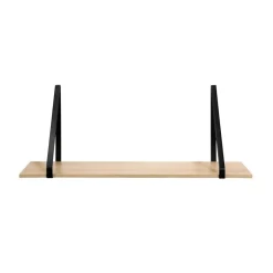 Calicosy Étagère murale grande profondeur en bois avec support en métal Best