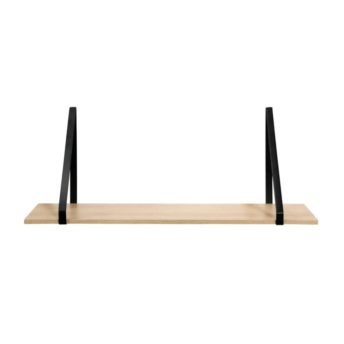 Calicosy Étagère murale grande profondeur en bois avec support en métal Best