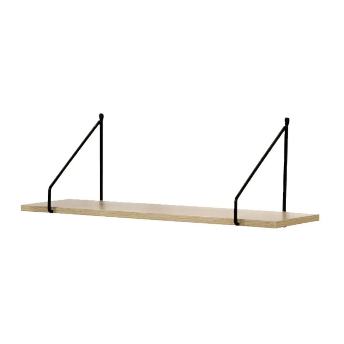 Calicosy Étagère murale style industriel plateau en bois et support métal Hot