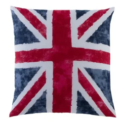 3S. x Collection (Nos Imprimés) Taie d'oreiller ou de traversin drapeau anglais Coton Old FLag - Bleu New