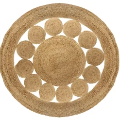 3S. x Home Tapis ajouré vent jute D120 New