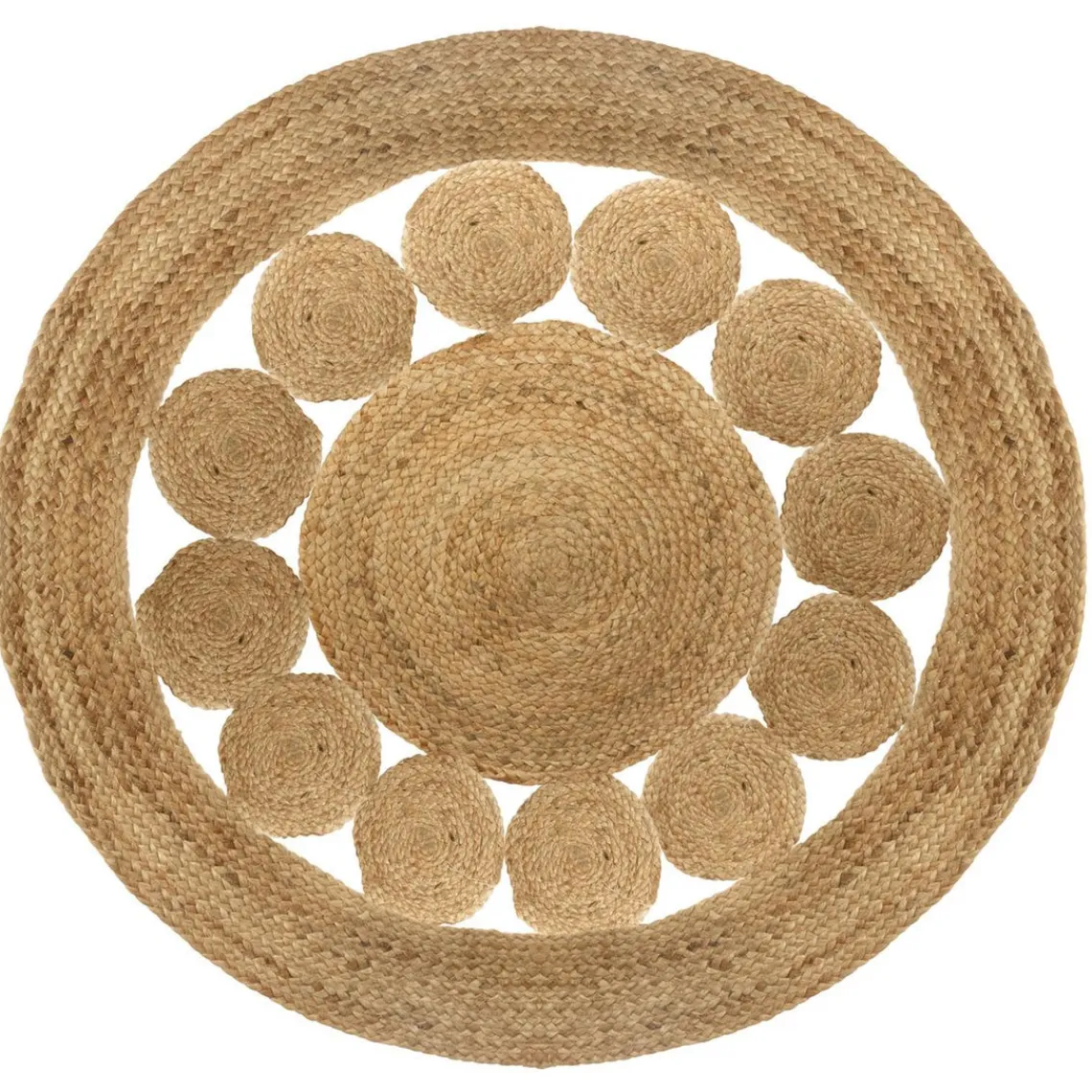 3S. x Home Tapis ajouré vent jute D120 New