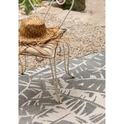 Maison Vivaraise Tapis Amara outdoor Pétrole 160 x 230