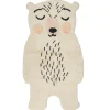 3S. x Home Tapis bébé ours en Coton crème New