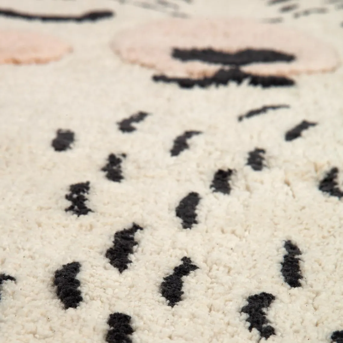 3S. x Home Tapis bébé ours en Coton crème New