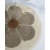 3S. x Home TAPIS BOHEMIAN ROND TAUPE DAISY Hot